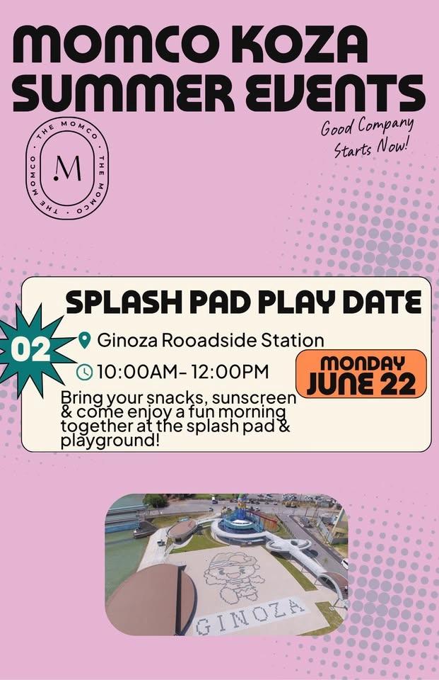 MomCo Play date at Ginoza Roadside Station