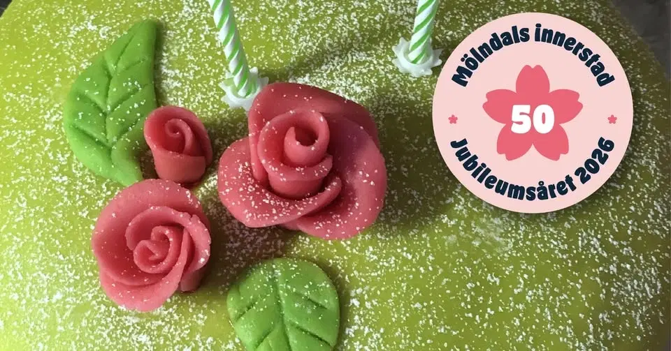 Tårtkalas och artistuppträdande