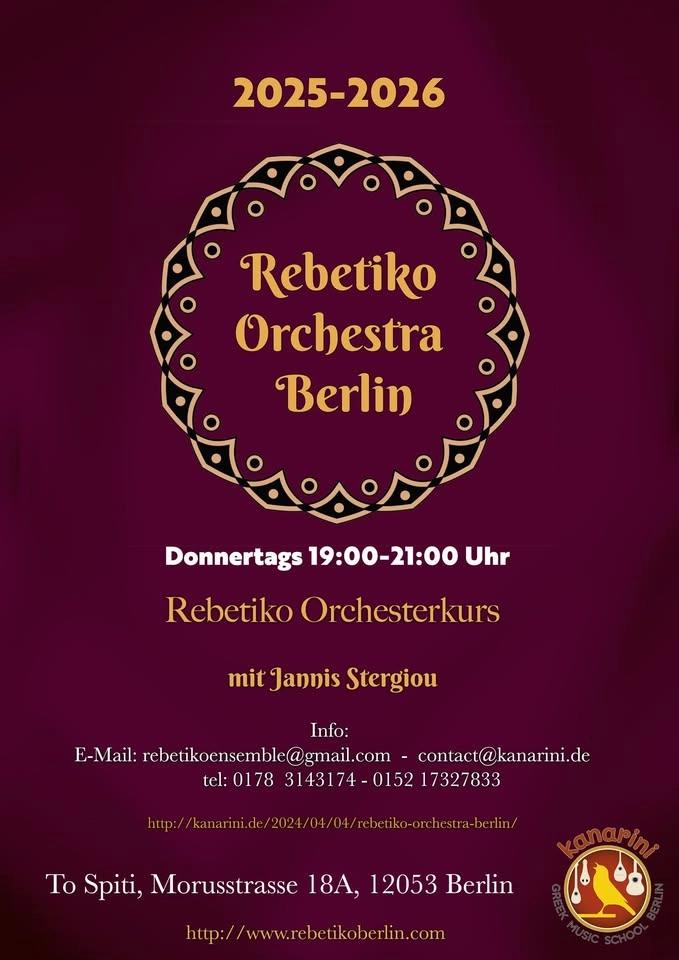 Rebetiko Orchestra Berlin courses every Thursday @ To Spiti Neuköln