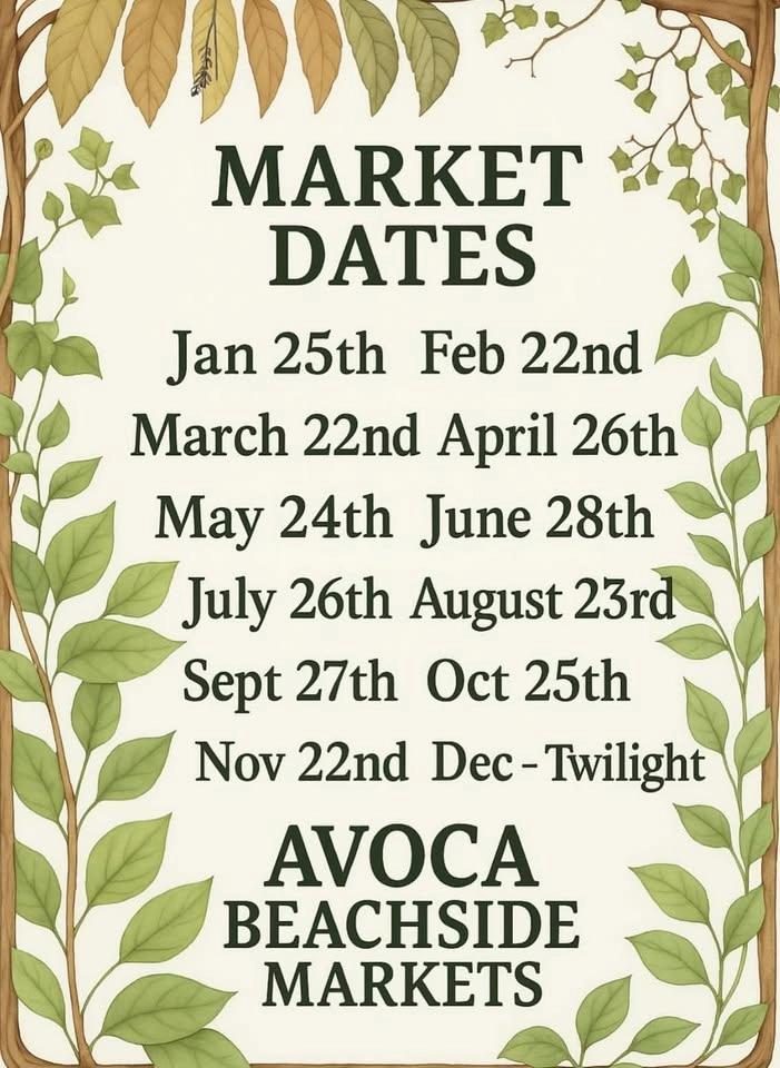 Avoca Beachside Market Day 2026