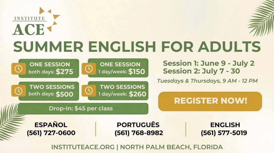 Summer English Classes for Adults - Session 2