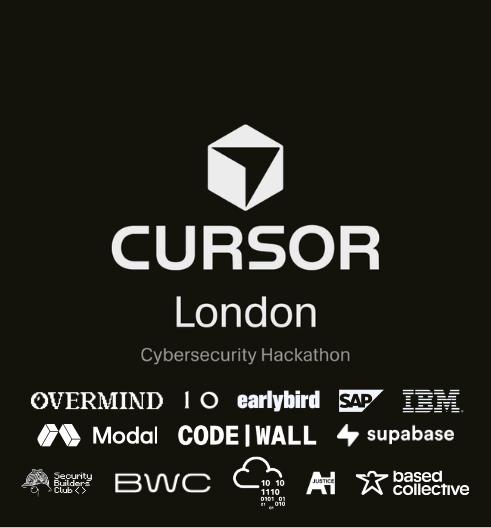 Cursor Cybersecurity London Hackathon