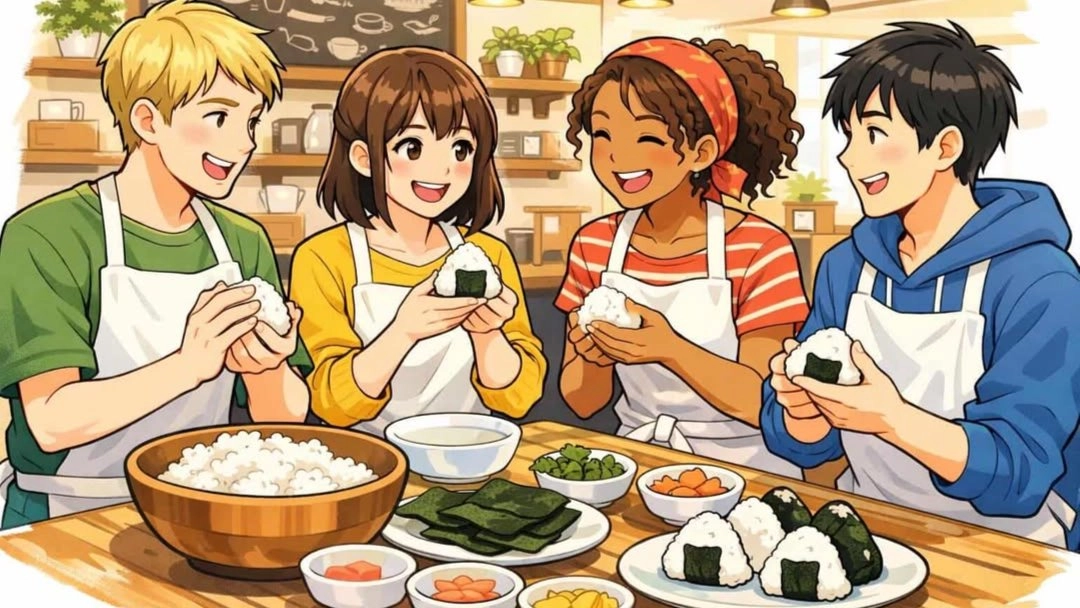 🍙 Onigiri Workshop at ENGLISH ONLY CAFE!