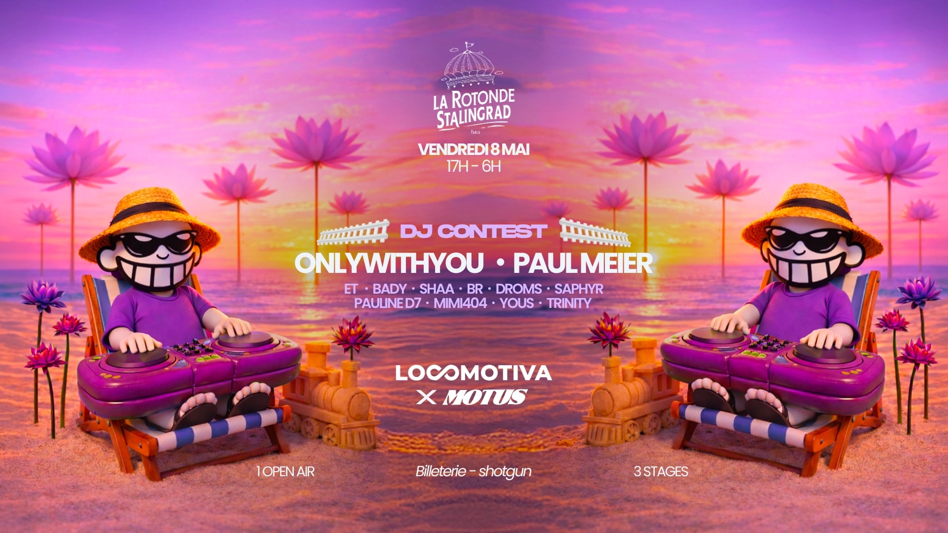 Motus x LOCOMOTIVA - 3 ROOMS & FREE OPEN AIR