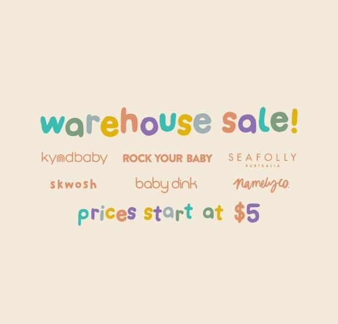 Melbourne Warehouse Sale - prices start at $5