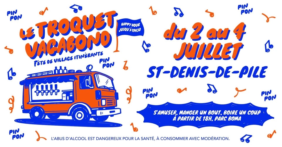 Fête de village itinérante à Saint-Denis-de-Pile !