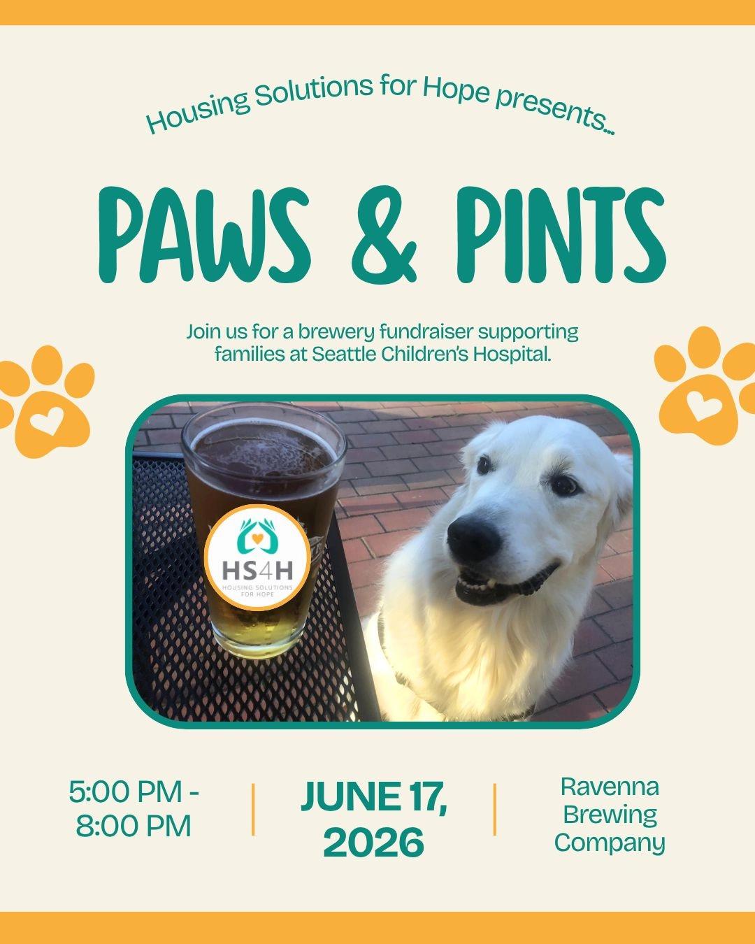 Paws & Pints for HS4H