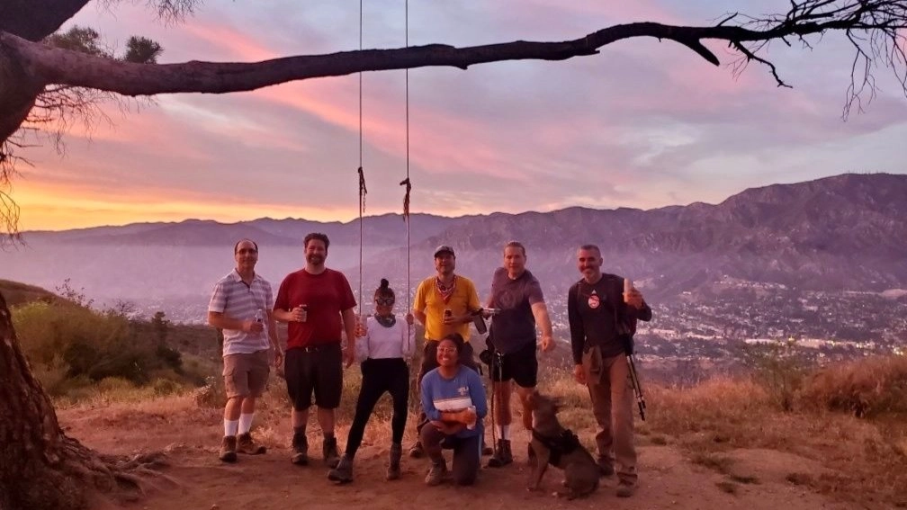 Inspiring/Challenging/STEEP Full-Moon Sunset Night Hike: La Tuna Hostetter Loop