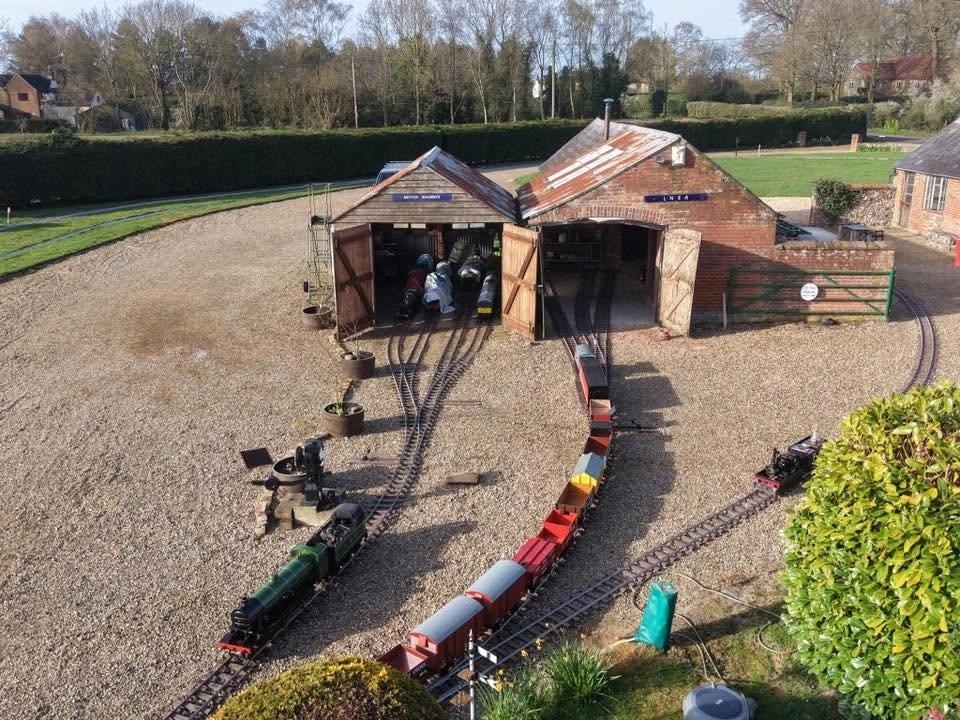 White House Railway nr Melton Constable Norfolk Standard Gauge Weekend