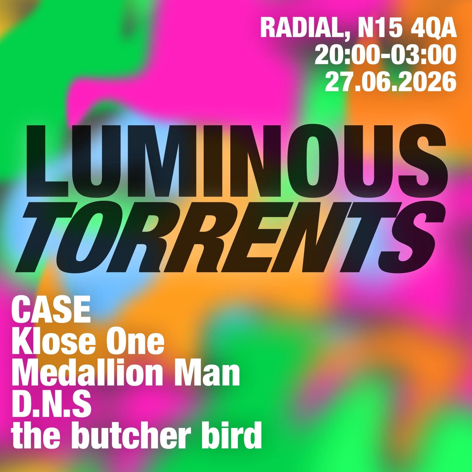 Luminous Torrents 001 w CASE, Klose One, Medallion Man