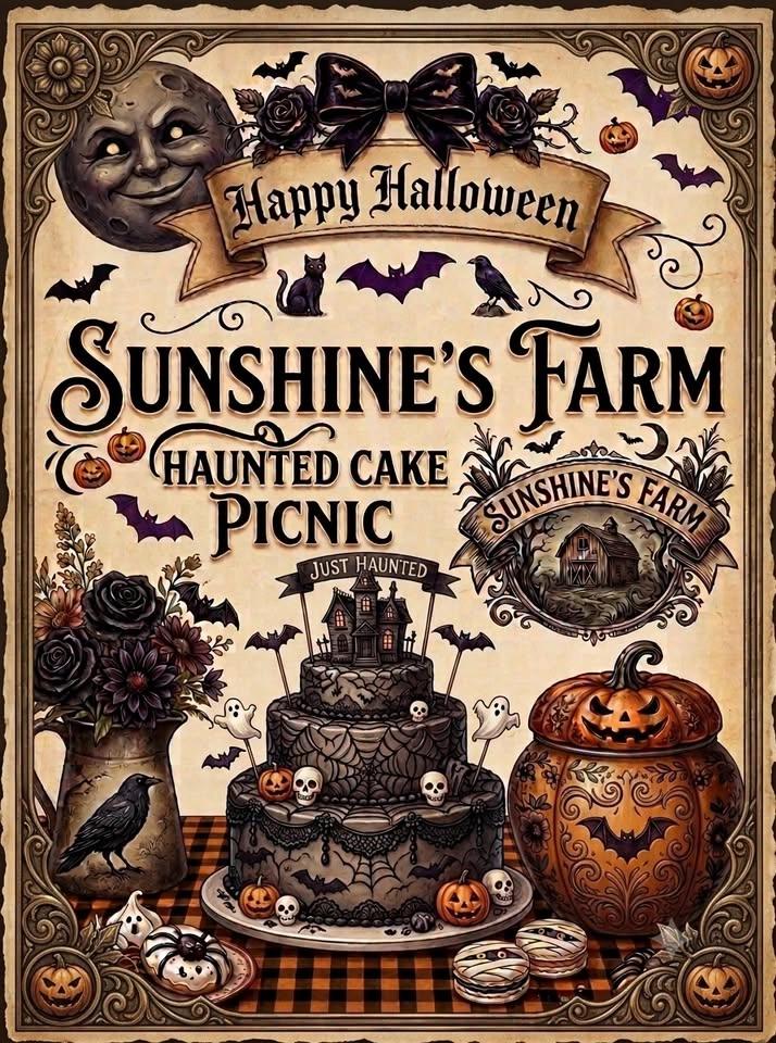 🎃 Sunshine’s Farm : A Haunted Cake Picnic 🍰