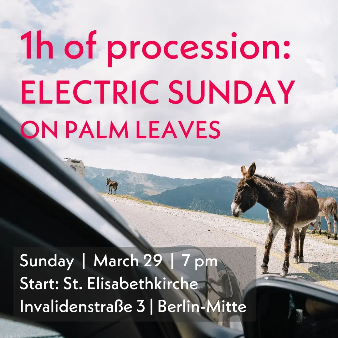 1h of procession: ELECTRIC SUNDAY - on palm leaves
