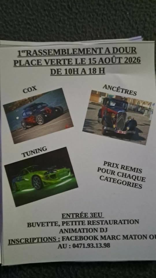 1 er rassemblement a Dour cox ancêtres