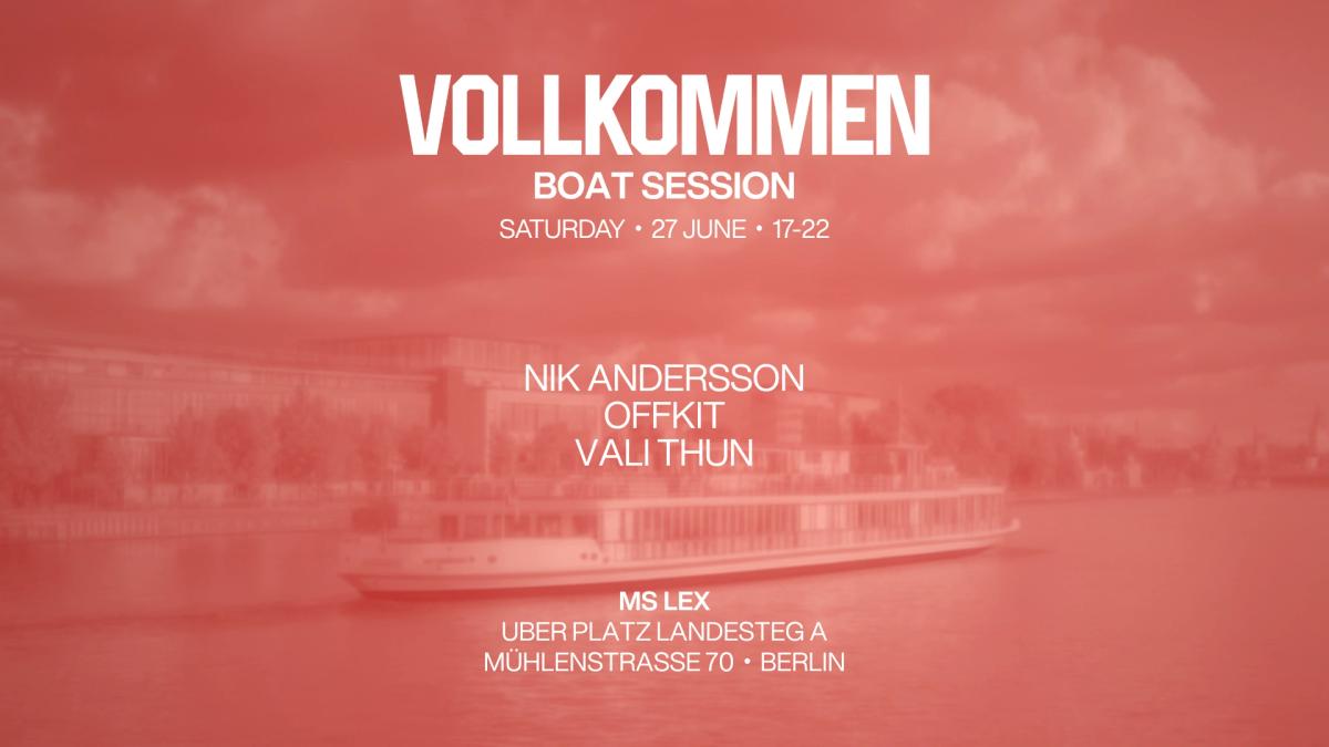 Salon X VOLLKOMMEN - Sunset Boat Session
