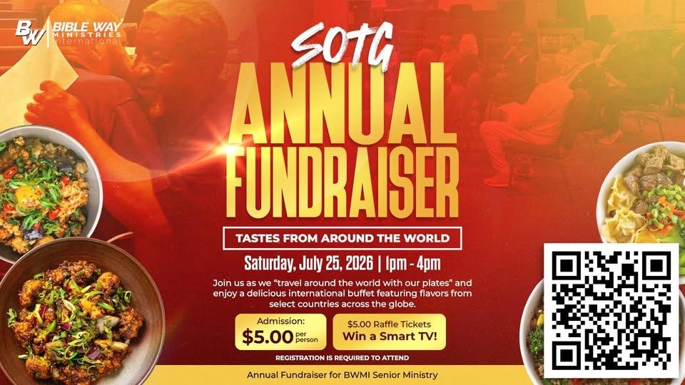 SOTG | Annual Fundraiser | Tastes from Around the World | Win a TV!