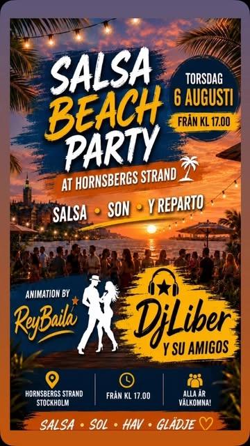 Salsa Beach Party at Hornsbergs Strand