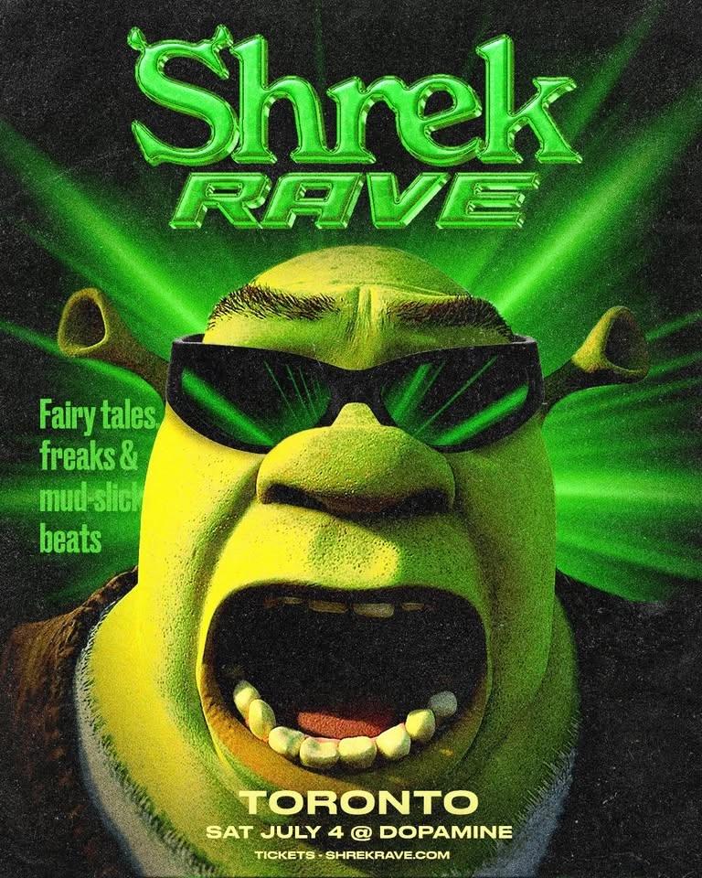 SHREK RAVE TORONTO