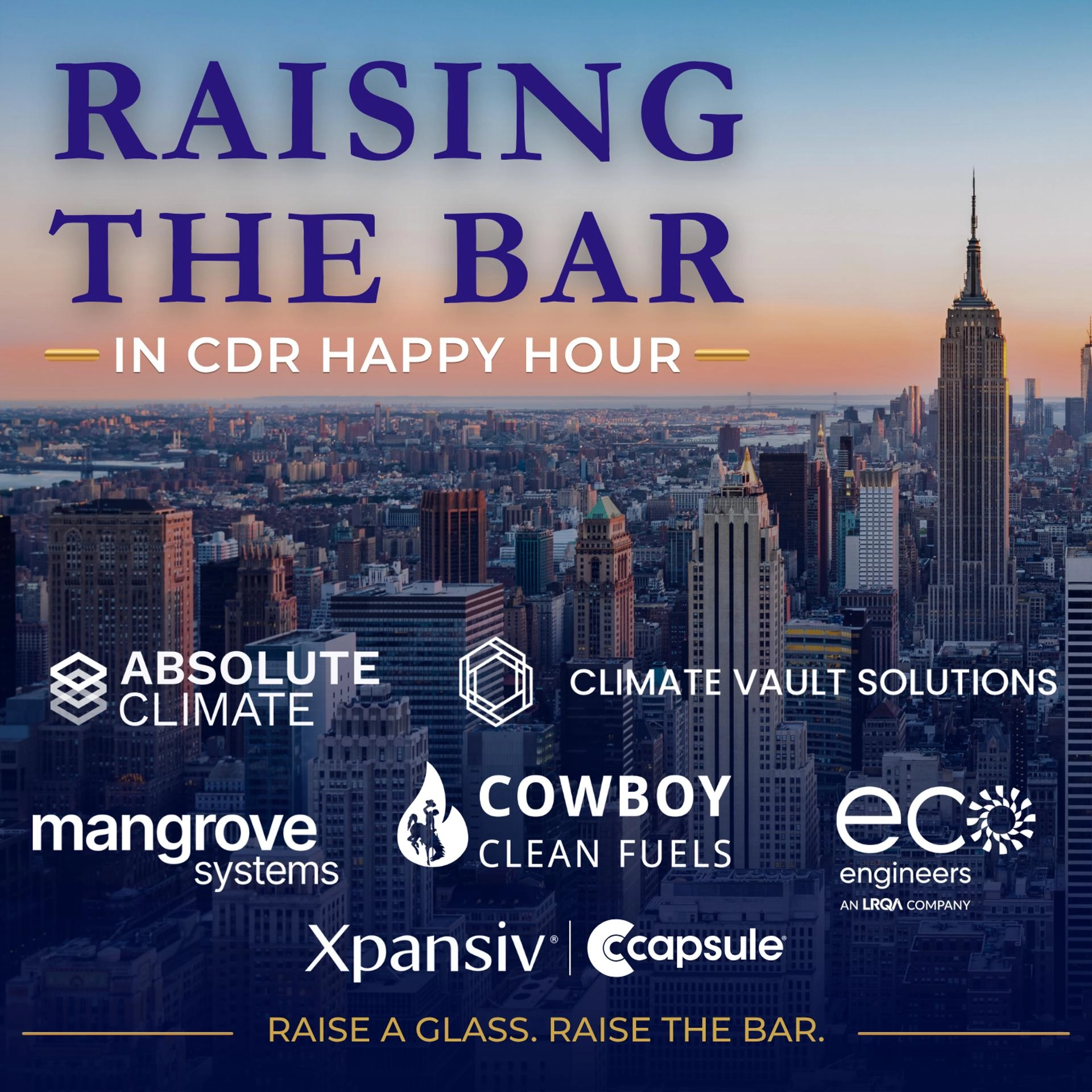 RAISING THE BAR in CDR Happy Hour!