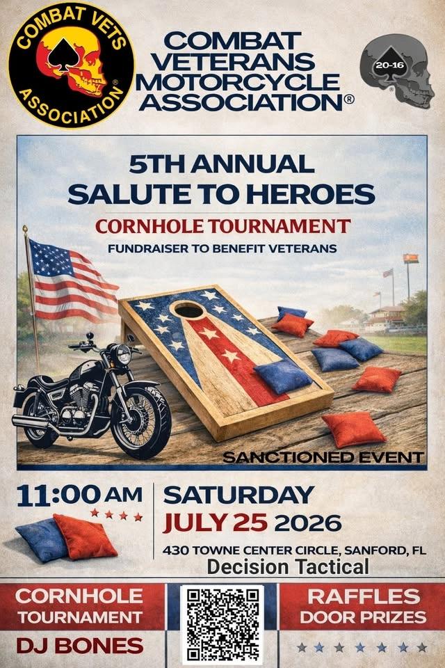 5th Annual Salute to Heroes Cornhole Tournament
