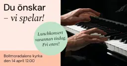 🎶 Lunchkonsert: Du önskar – vi spelar 🎶