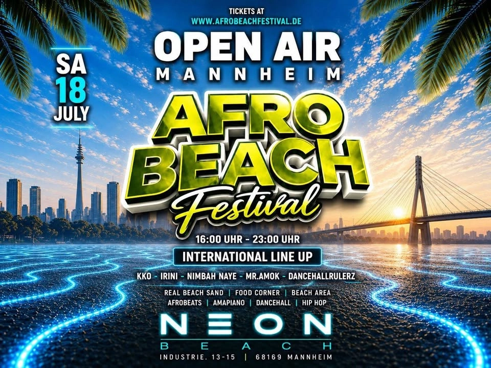 AFRO BEACH OPEN AIR - Day Party Mannheim Saturday 18 July