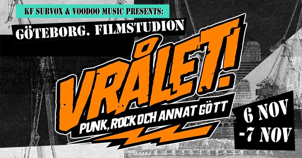 Vrålet! 2026 - Göteborgs Punk- och Rockfestival!