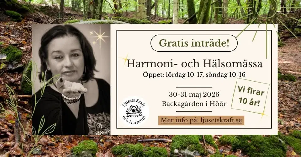 Harmoni- och Hälsomässa 30-31 maj i Höör