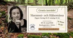 Harmoni- och Hälsomässa 30-31 maj i Höör