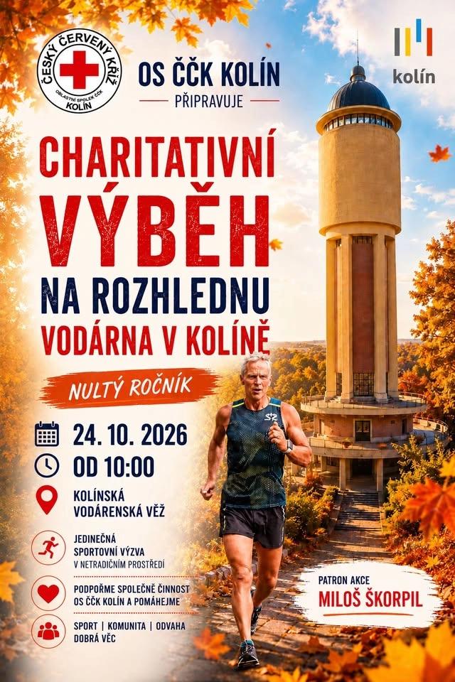 Charitativní výběh na rozhlednu Vodárna v Kolíně