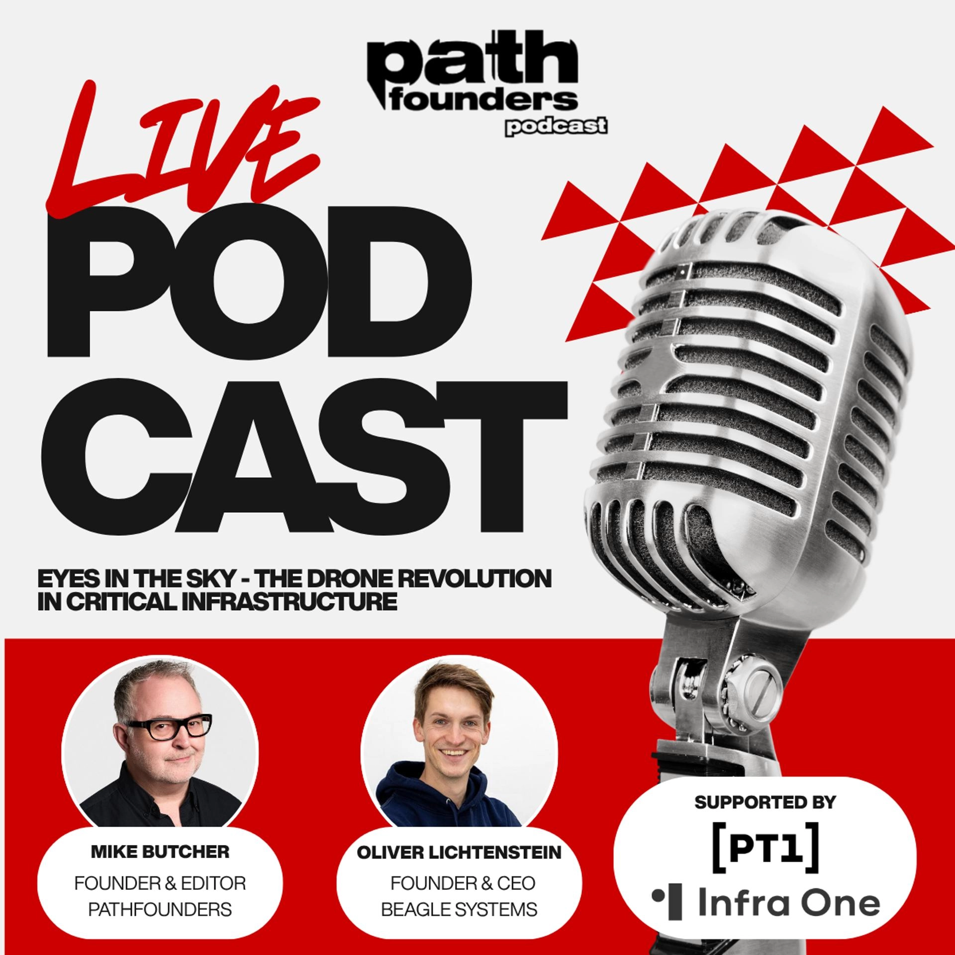 LIVE podcast with Mike Butcher: The drone revolution and the startup opportunities in critical infrastructure
