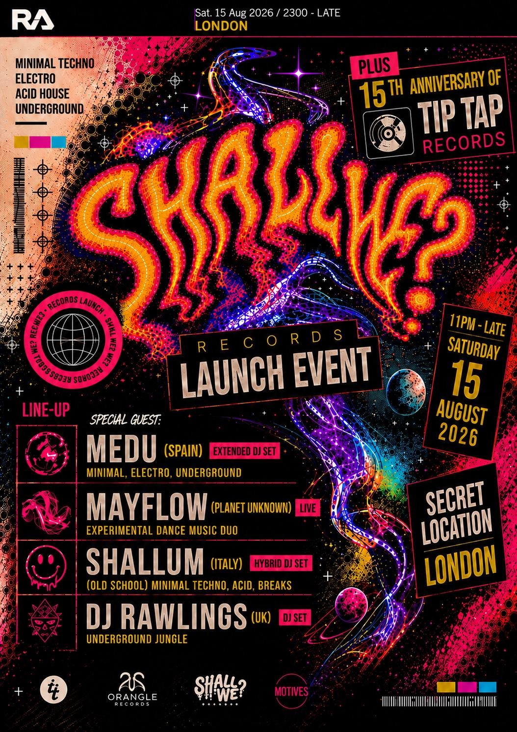 SHALL WE RECORDS? + MOTIVES + 15 YEARS OF TIP TAP RECORDS - MINIMAL -TECHNO - ELECTRO