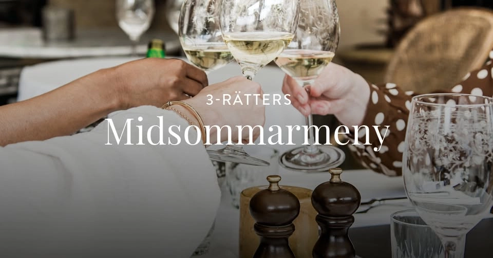 Fira midsommar med 3-rätters på Eggers