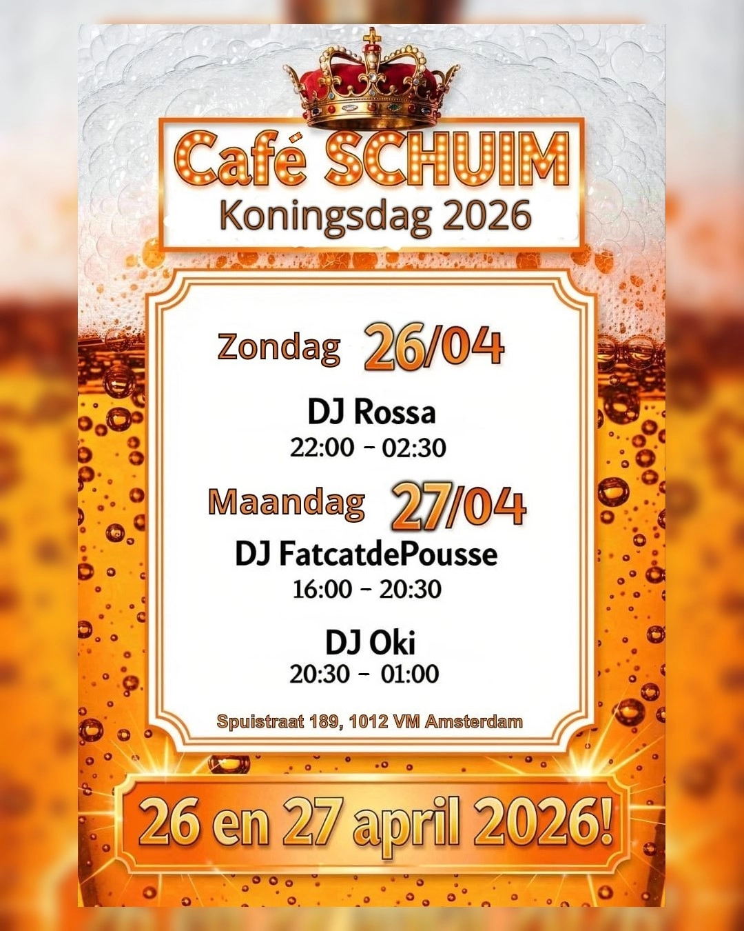 Kings Day at Café Schuim