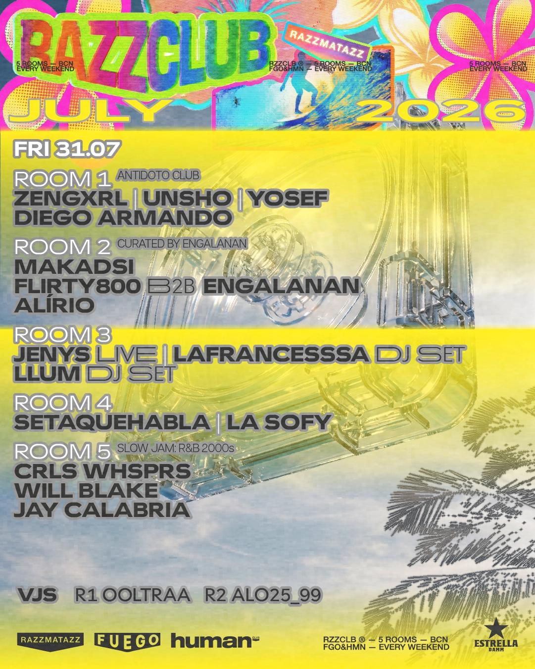 RAZZCLUBS: Antidoto Club: Zengxrl + Unsho + Curated by ENGALANAN: Makadsi