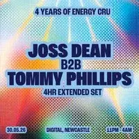 4 Years of Energy Cru: Joss Dean b2b Tommy Phillips (4hr set)