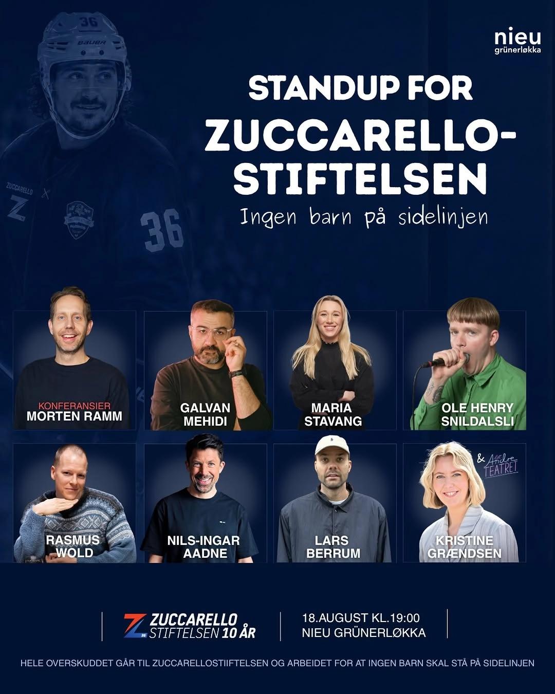 Standup for Zuccarellostiftelsen – Ingen barn på sidelinjen