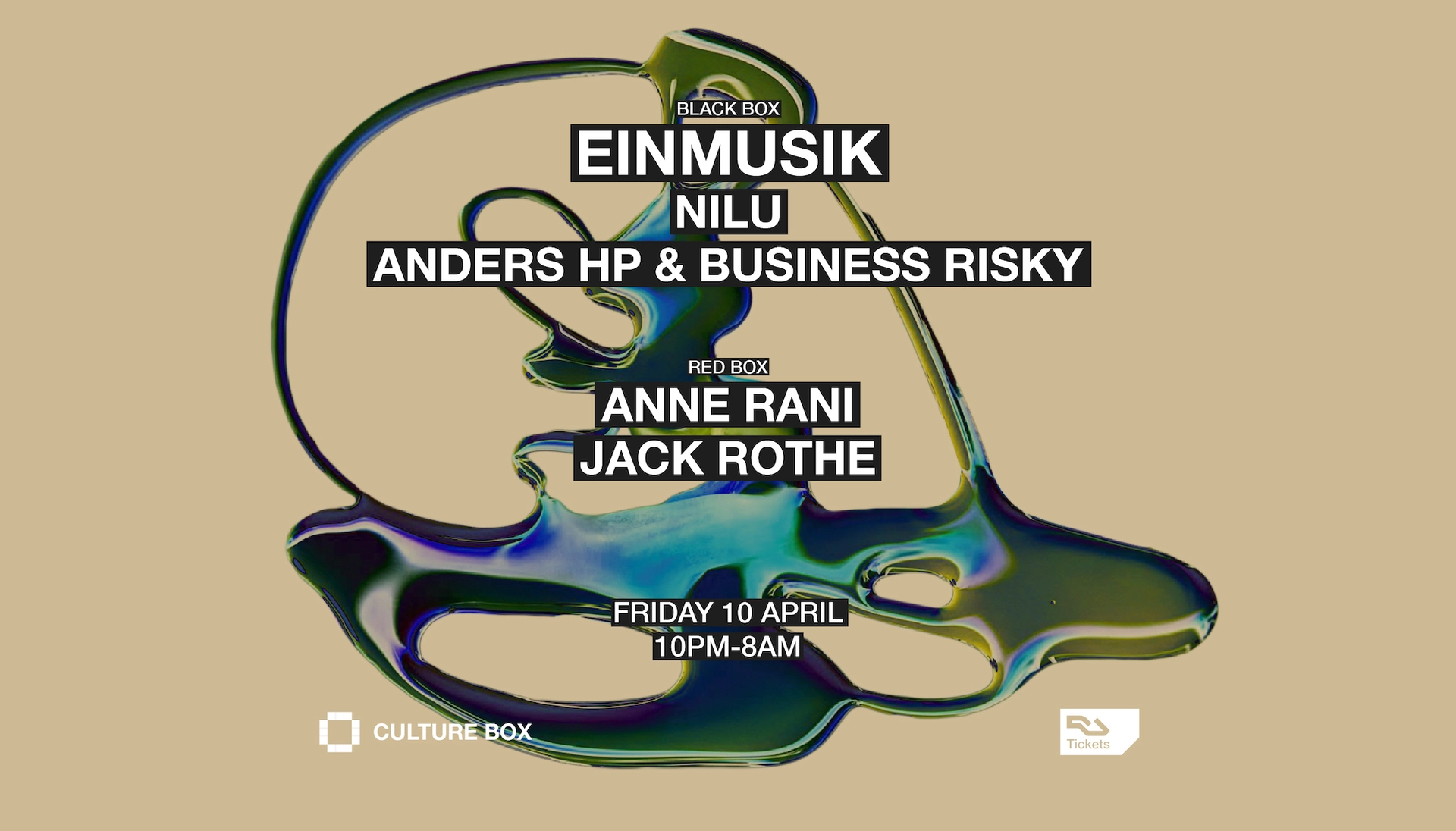 EINMUSIK / NILU / Anders HP & Business Risky / Anne Rani / Jack Rothe