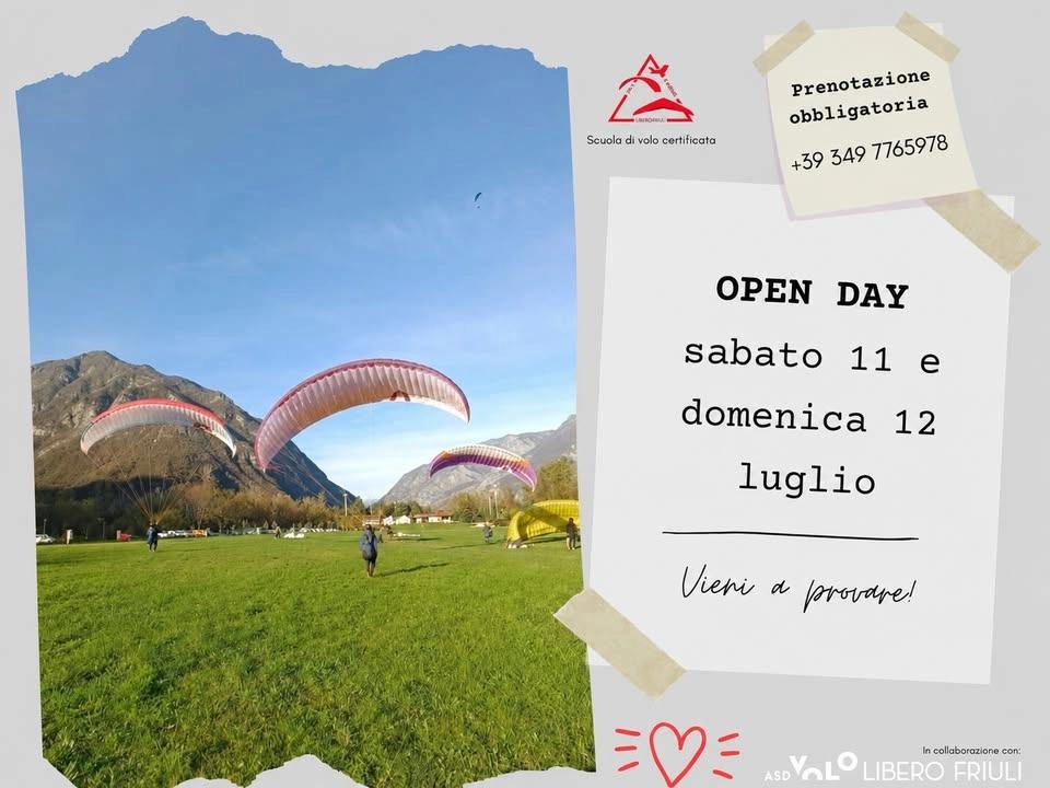OPEN DAY - Giornata gratuita di avvicinamento al volo libero