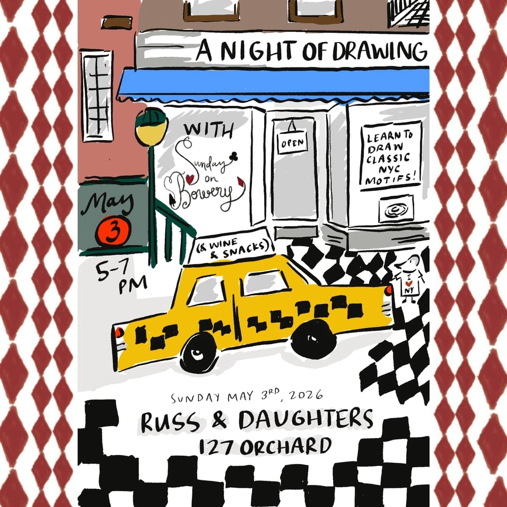 DRAWING NEW YORK CITY WITH SUNDAY ON BOWERY