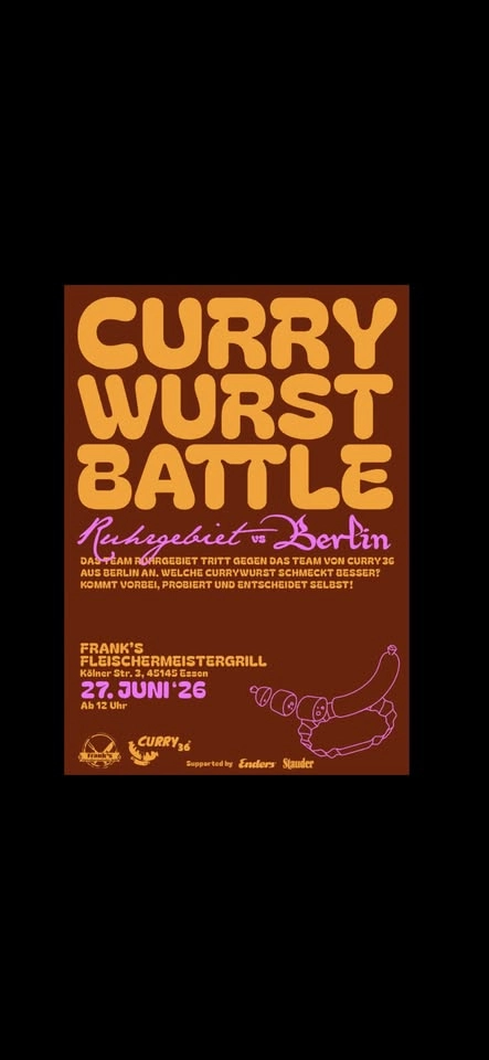 Currywurst Battle Ruhrgebiet x Berlin