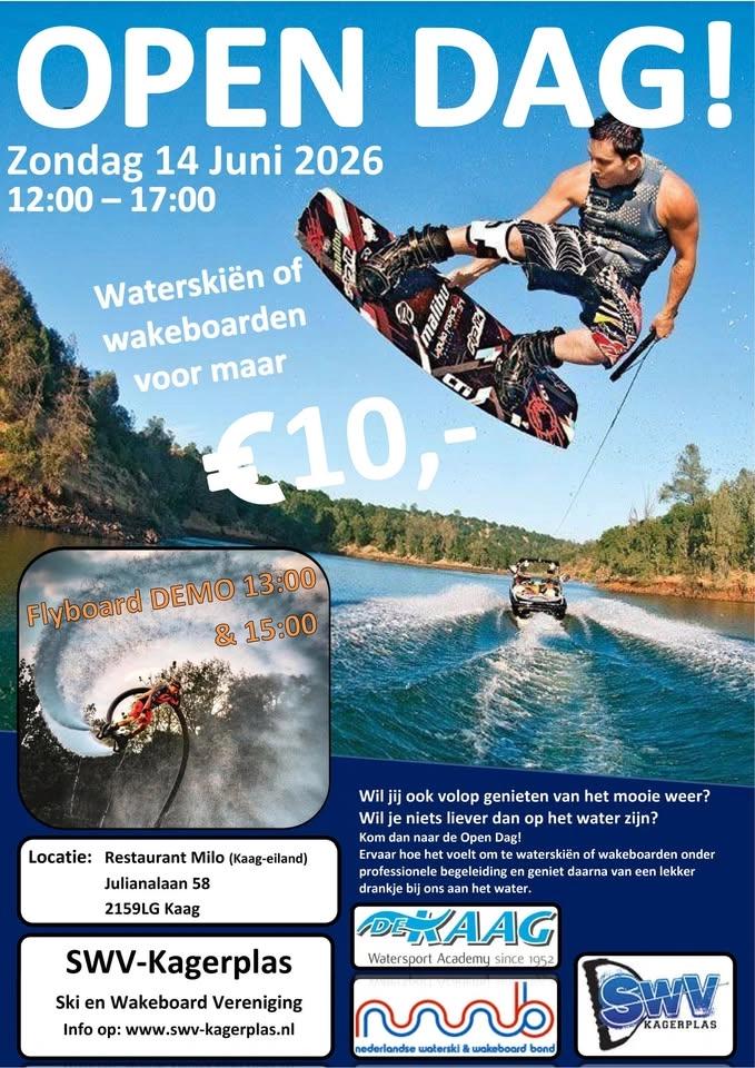 Open dag 2026 SWV-Kagerplas - Waterskiën & Wakeboarden