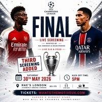 Arsenal v PSG - Champions League Final - LONDON BRIDGE SCREENING