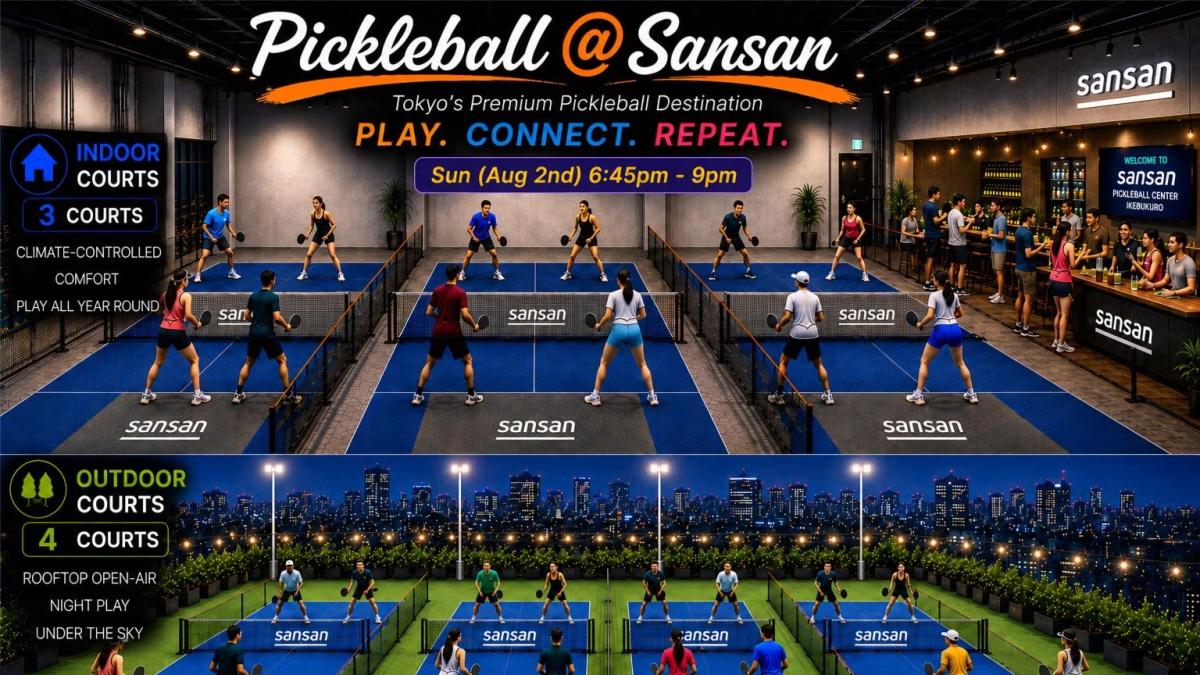 🎾 Pickleball @ Sleek & Social Sansan 🎾 Games, Vibes & New Connections 🎾
