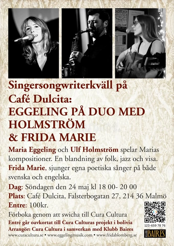 Söndagskonsert till förmån för Cura Cultura Bolivia