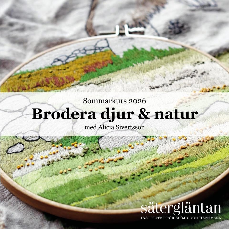 Brodera djur och natur 2026 med Alicia Sivertsson!