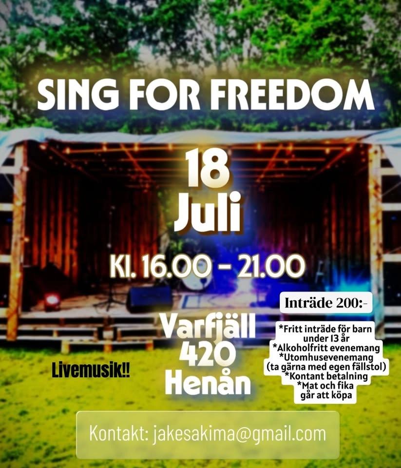 Sing for freedom (18 juli)
