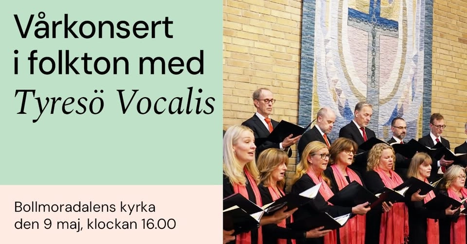 Vårkonsert i folkton med Tyresö Vocalis