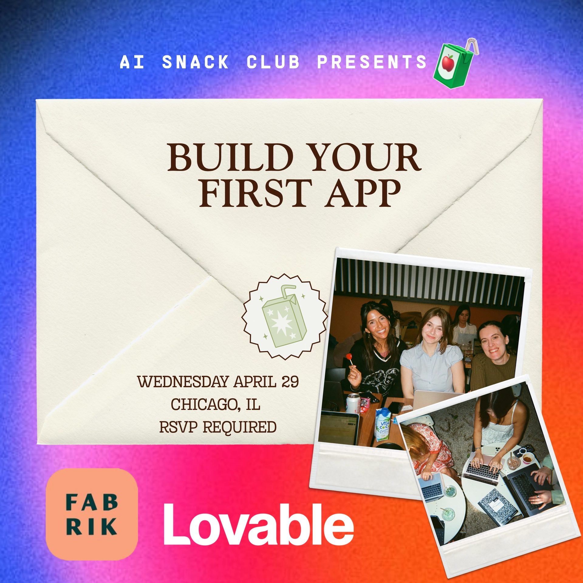Build Your First App with Lovable & AI Snack Club