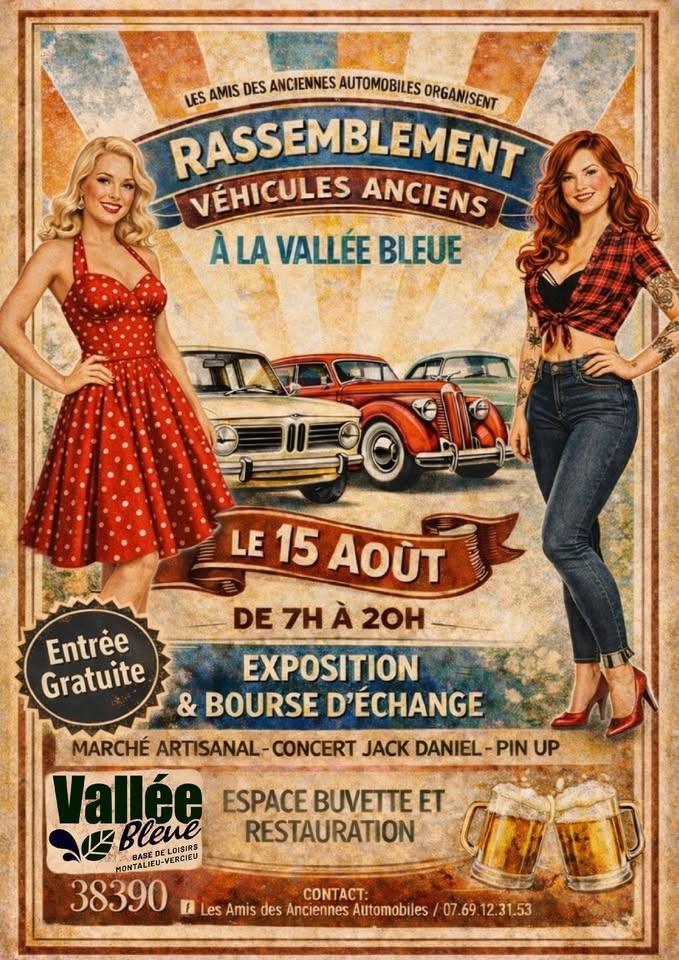 Rassemblement des véhicules anciens de la Vallée Bleue