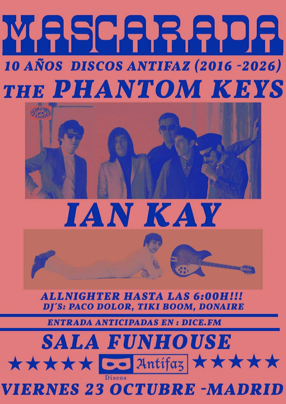 THE PHANTOM KEYS + IAN KAY en Funhouse (madrid)